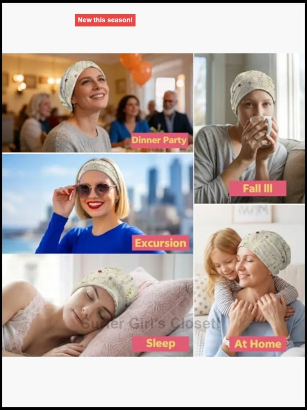 Slouchy Beanie Hat Stretch Soft Chemo Cap Cancer Headwear for Men Women Girls